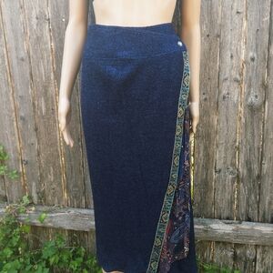 Vintage Fantasia Design Bohemian Maxi Skirt